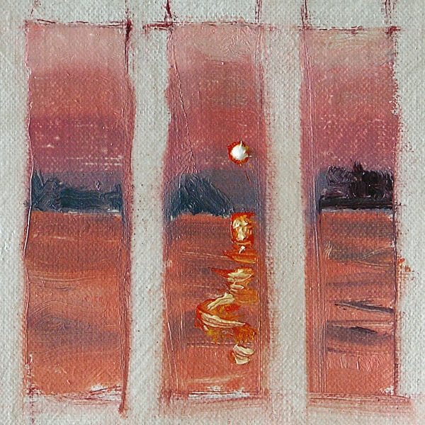 Mekong Sunset Study Painting Seamus Berkeley