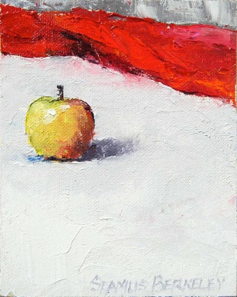 Apple-on-White-Painting-Seamus-Berkeley