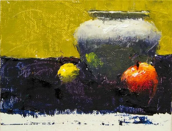 Lemon-White-Vase-Apple-Painting-Seamus-Berkeley