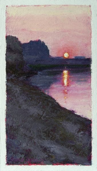 On the Edge Painting Seamus Berkeley