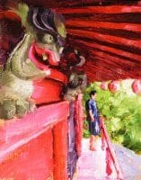Akami Shrine Painting Seamus Berkeley