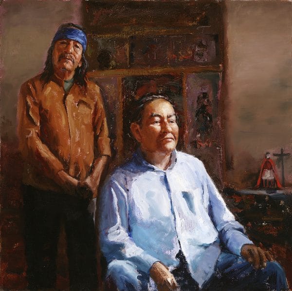 Cat and Gerald Portrait Painting Seamus Berkeley