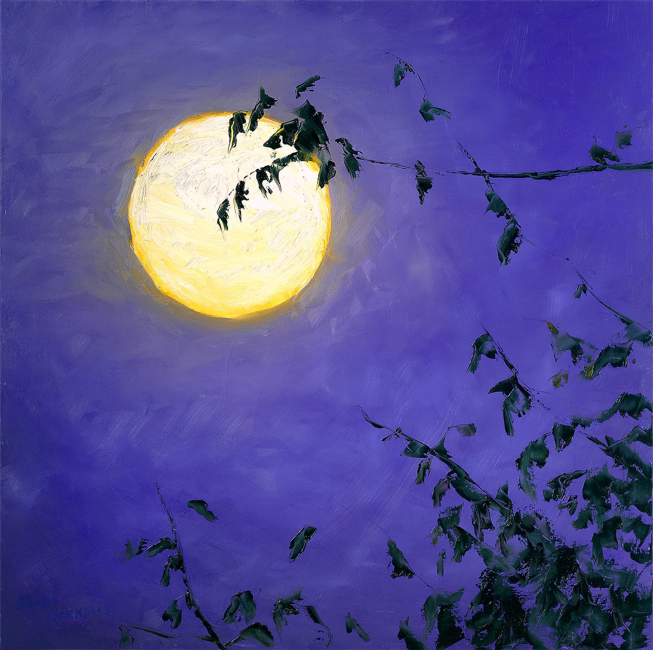 Full Moon II Painting Seamus Berkeley