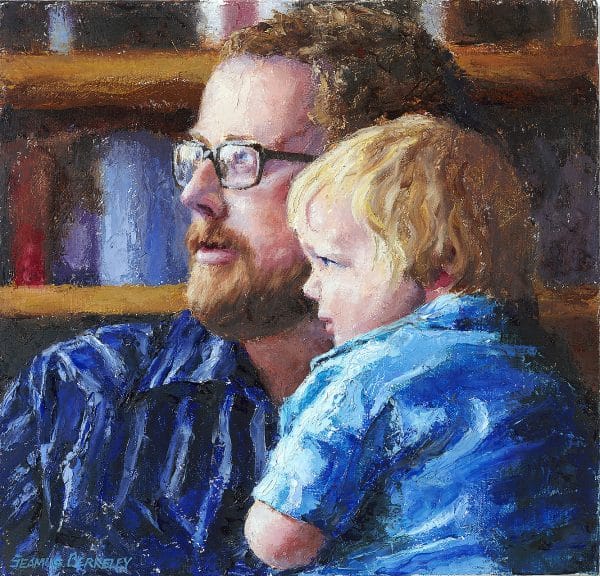 Ryan and Joel Portrait Painting Seamus Berkeley