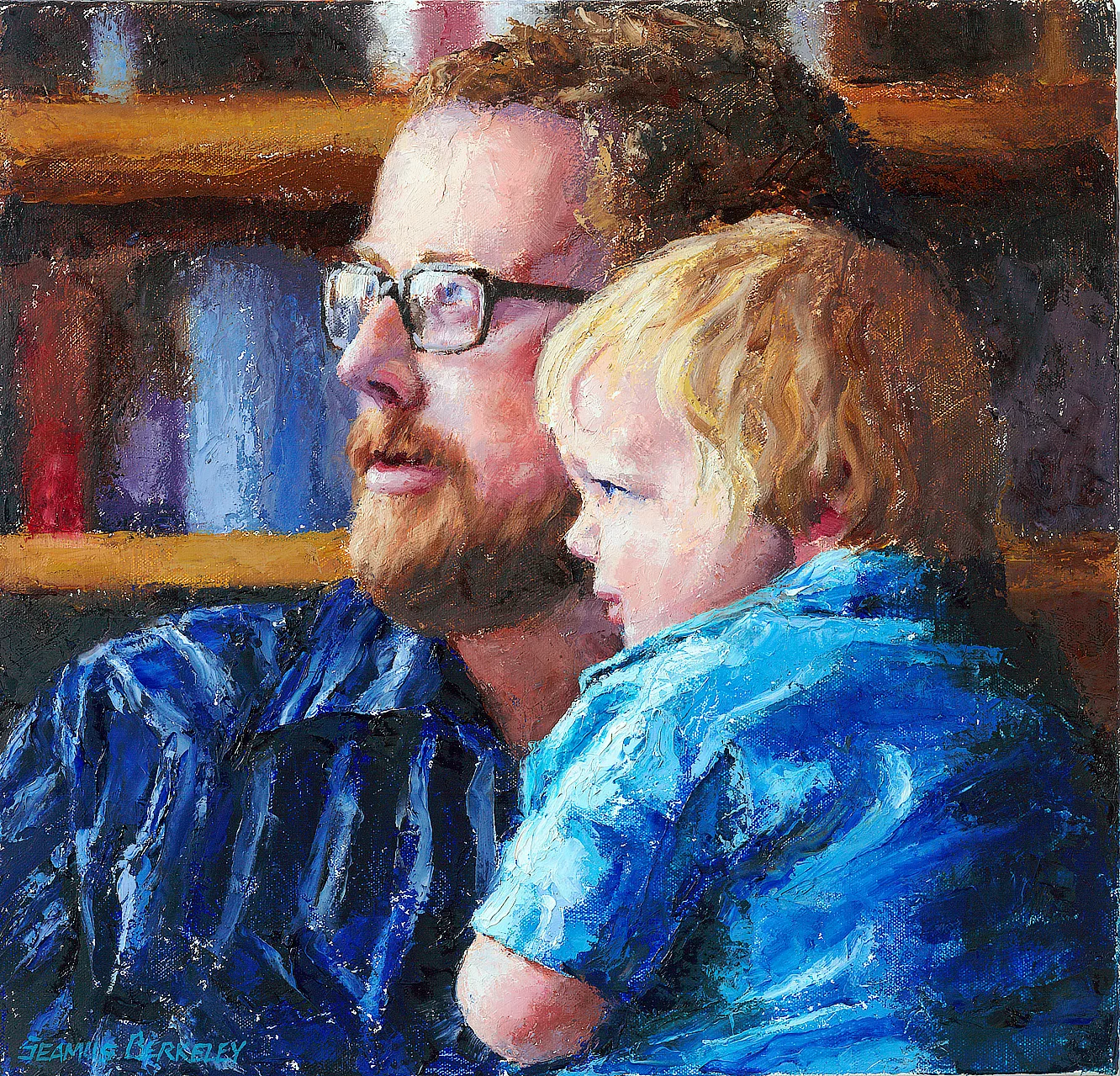 Portrait of Ryan and Joel Delivered to Family House