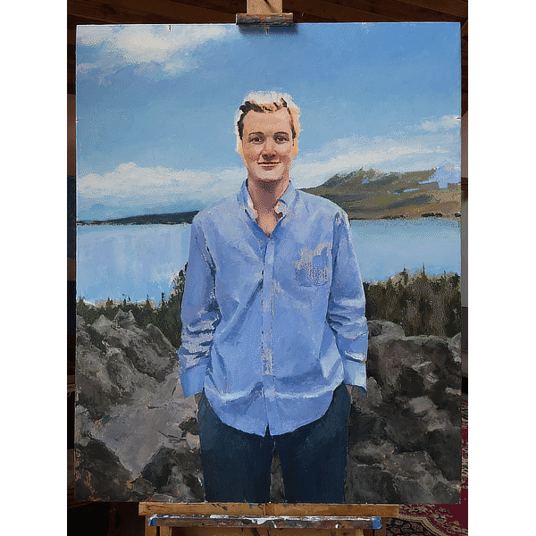 Protected: Tucker on Eagle Portrait Painting in Progress