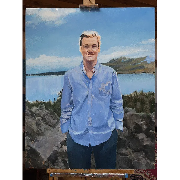 Protected: Tucker on Eagle Portrait Painting in Progress