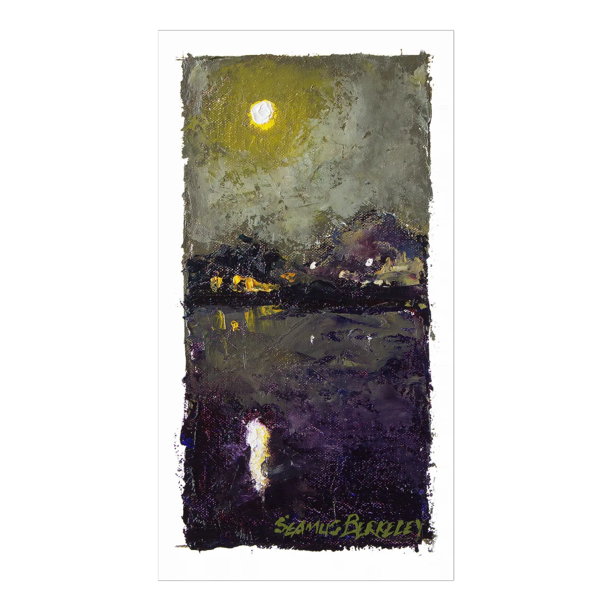 Full Moon Marina Reflection