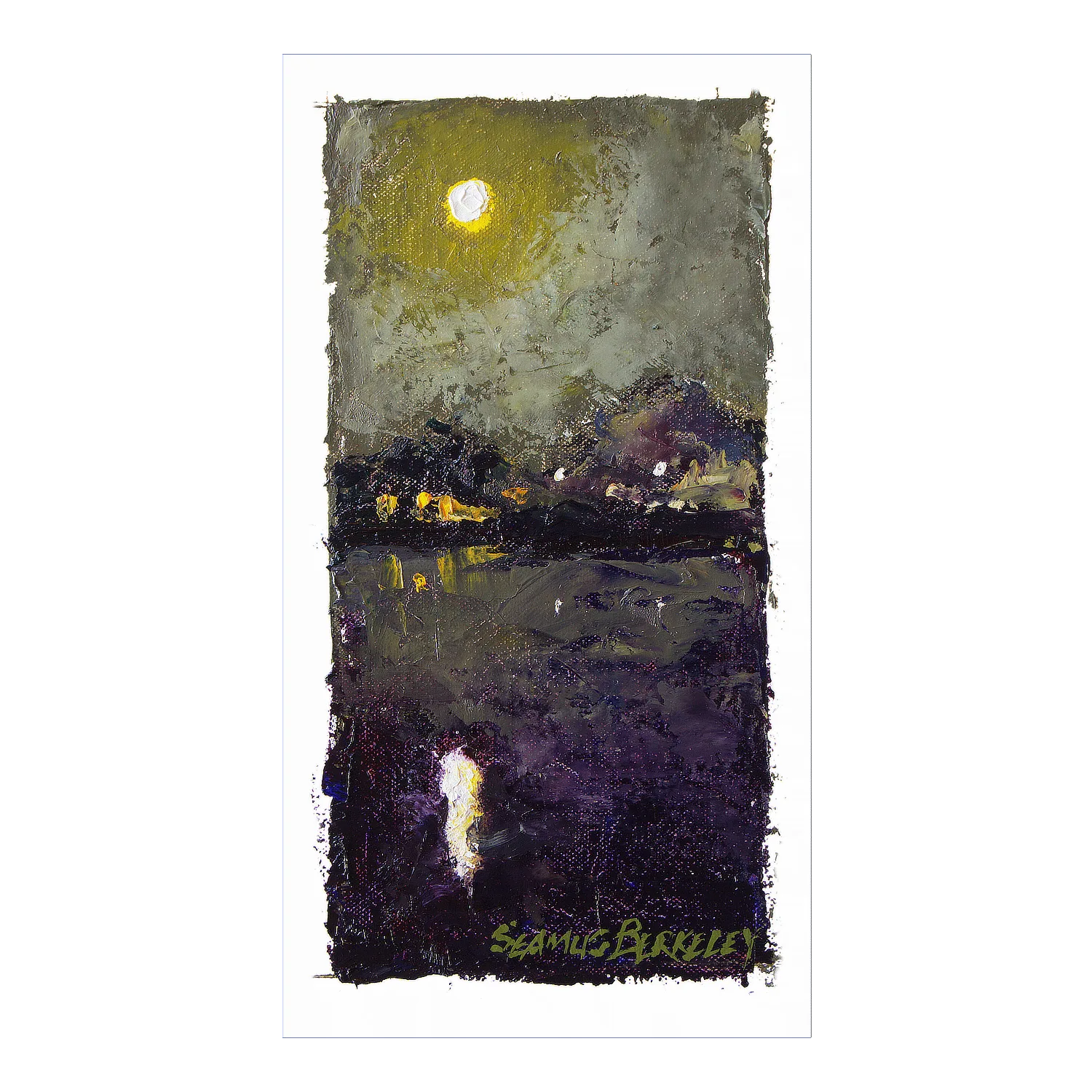 Full Moon Marina Reflection