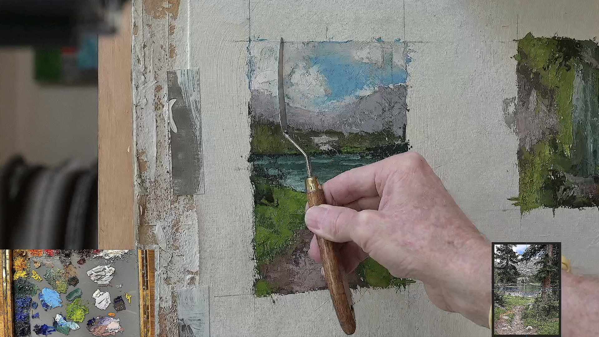 Painting a Landscape: Midway Paint Application