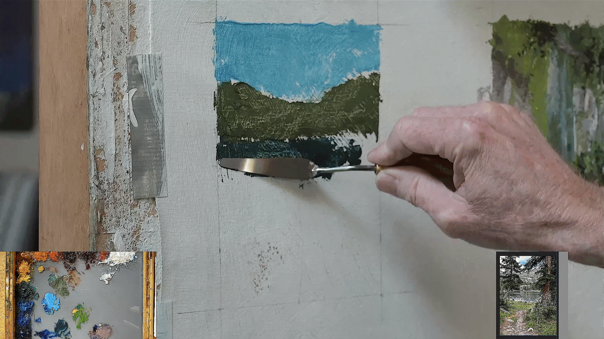 Starting a Painting: Painting the Simple Shapes