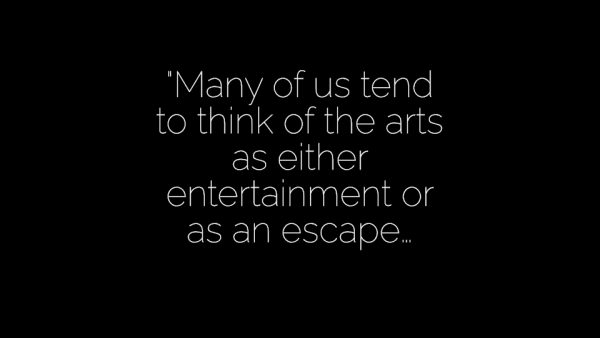 Slideshow of a quotation from the book "Your Brain on Art" by Susan Magsamen and Ivy Ross