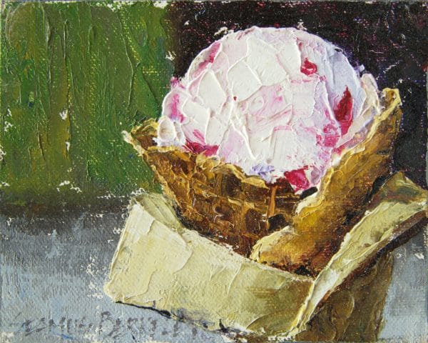 Raspberry Goat Cheese Ice Cream