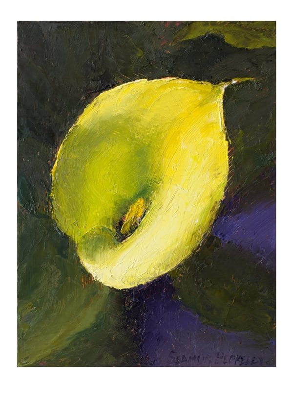 Calla Lily Yellow Notecard