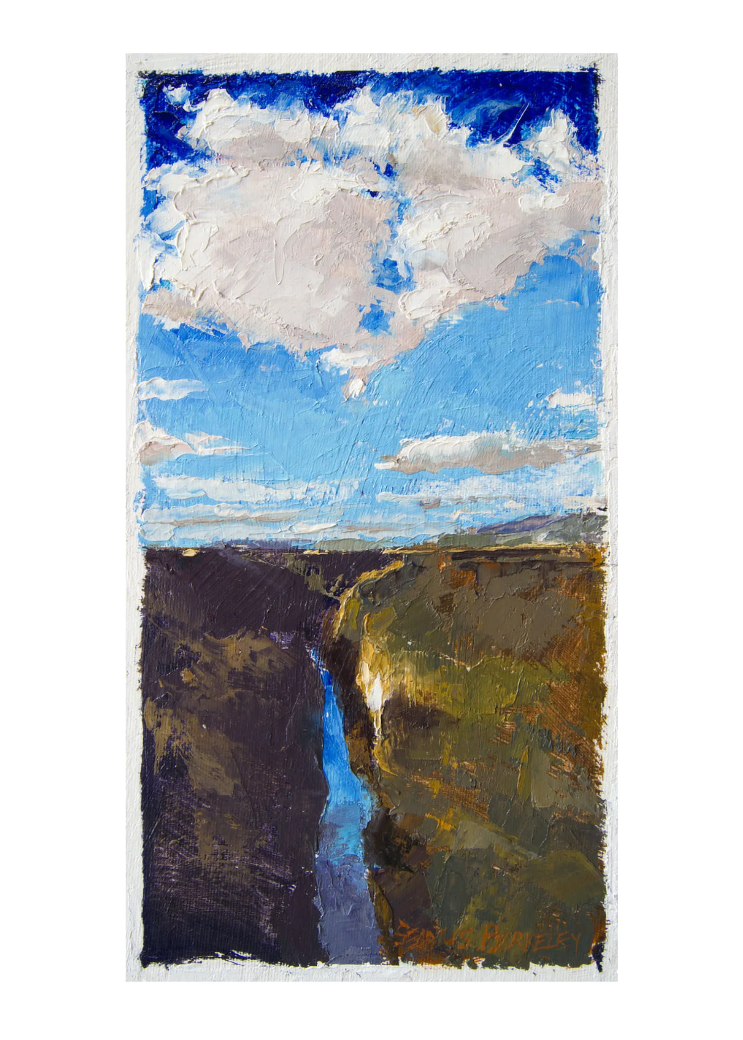 Gorge Clouds Painting Notecard