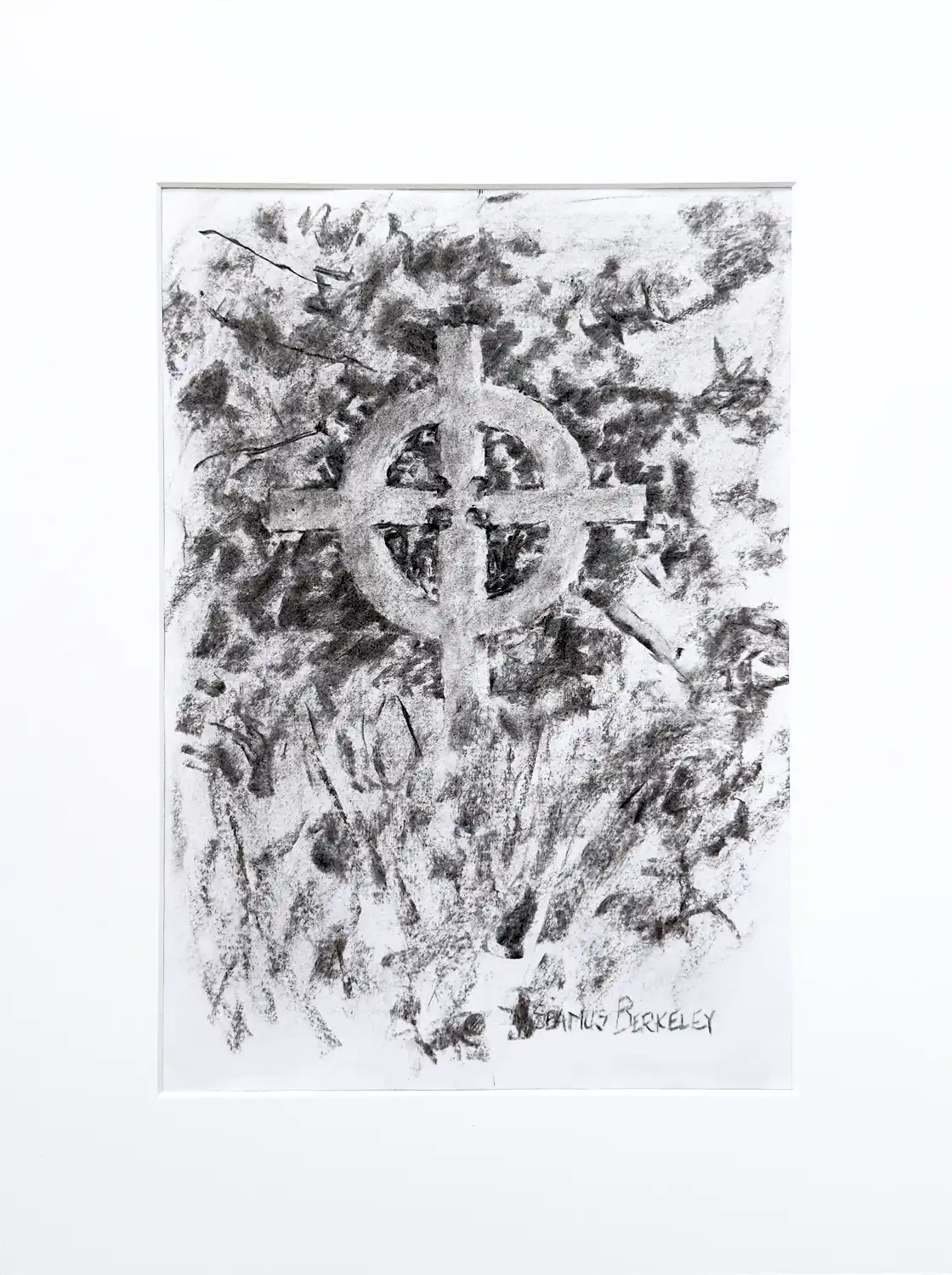 ‘Celtic Cross’ Charcoal Drawing